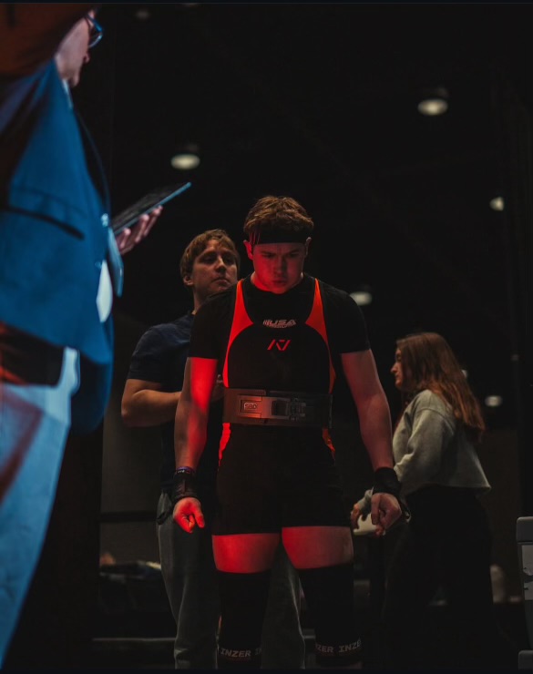 Blake performing squat